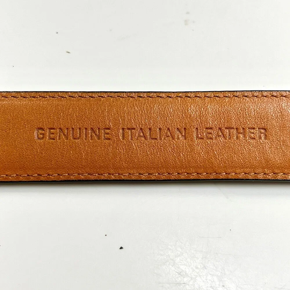 LAUREN Ralph Lauren Black Italian Leather Womens Belt Size M 1